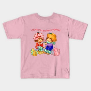 I Think You Are Berry Special! Vintage Strawberry & Huck Fanart Kids T-Shirt